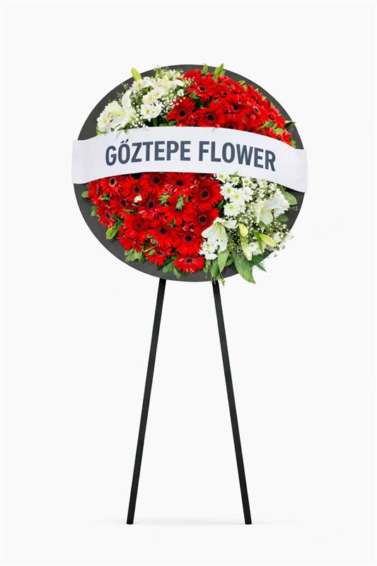 Kırmızı & Beyaz  Cenaze Çelengi