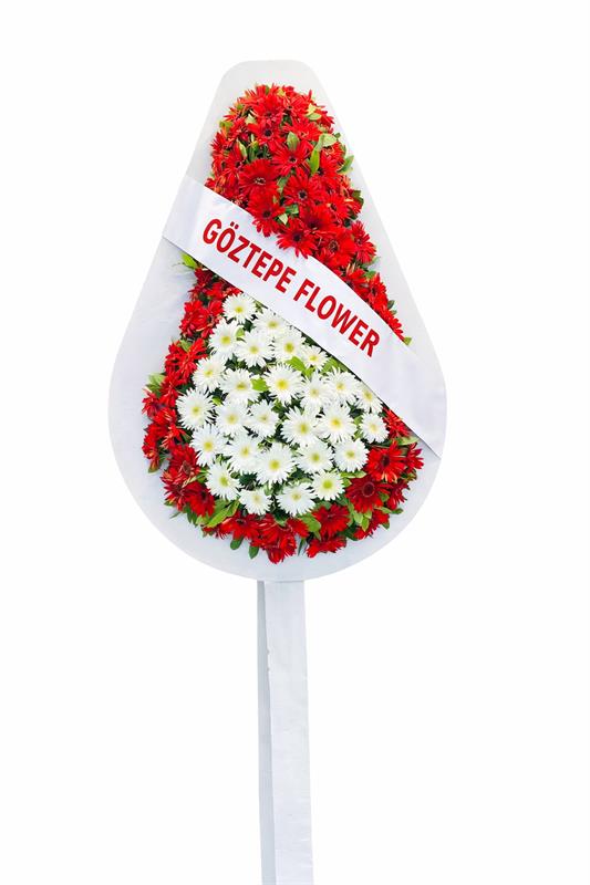 Kırmızı Beyaz Çelenk