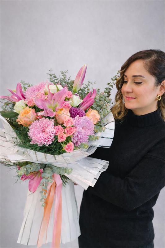 Pastel Lilyum & Anastasia Buketi