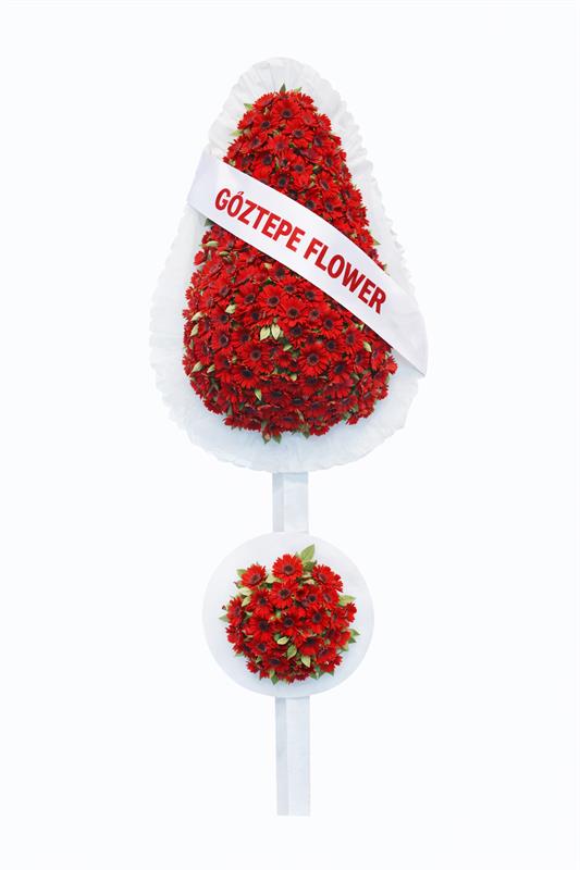 Çiftli kırmızı çelenk