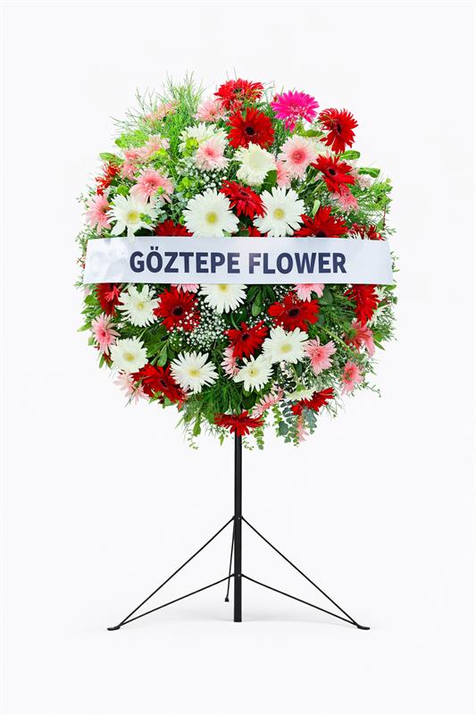 Açılışa Özel Renkli Ferforje Çiçek Aranjmanı