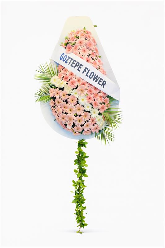 Zarif Pembe Gerbera Açılış Çelengi