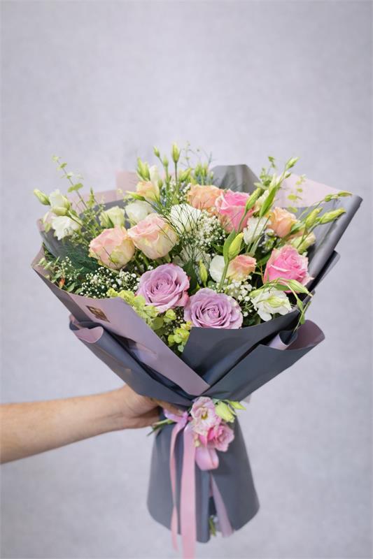 Pastel İthal Gül Buketi