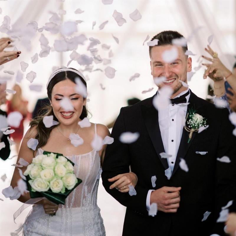 Beyaz Gül Gelin Buketi