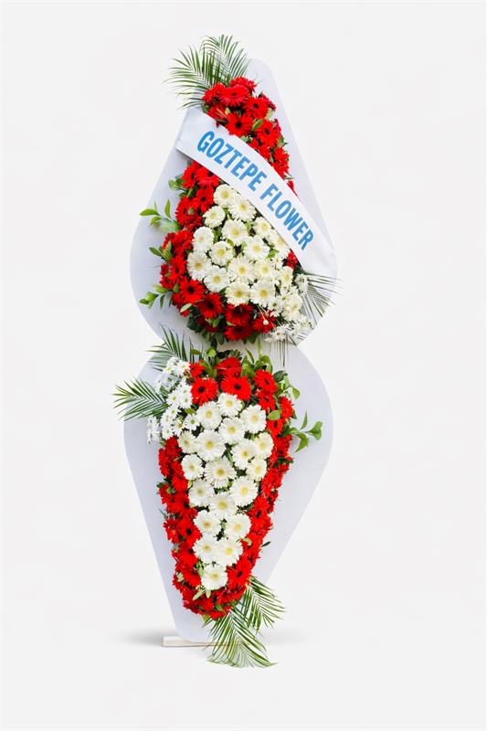 Kırmızı Beyaz Gerberalı  Açılış Çiçeği