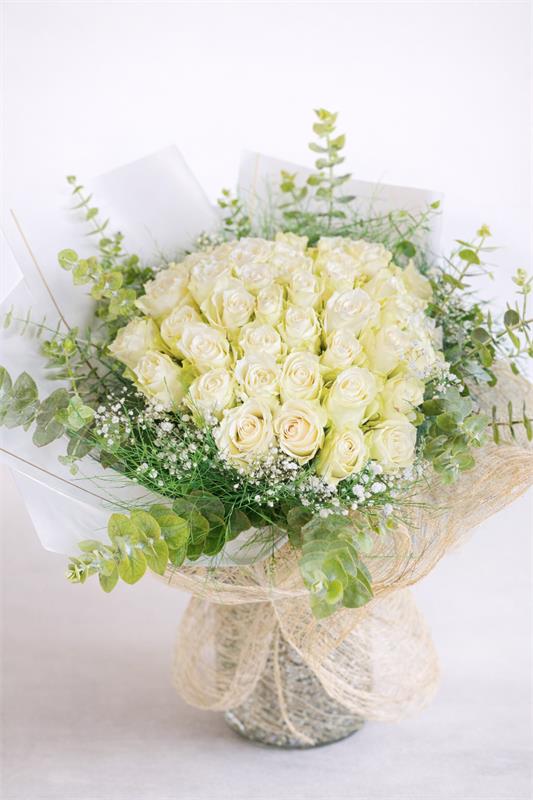 41 beyaz gül buketi - Saflığın en güzel hali 